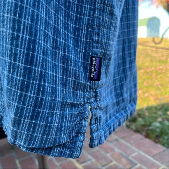 Patagonia w/Grey Checked S/S Button Down Two Pocket Shirt Men's Big and Tall XXL - Picture 6 of 10